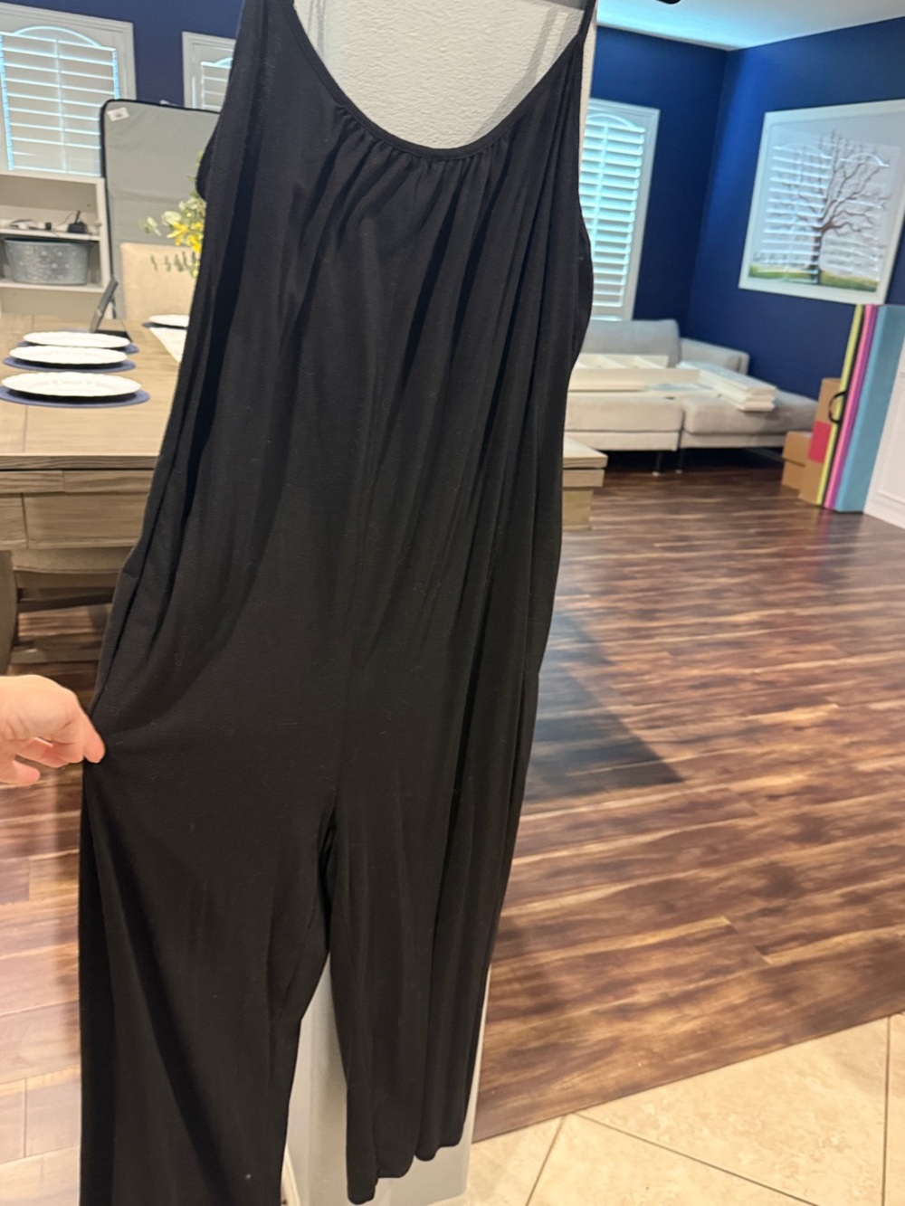 Black Women's Wide-Leg Jumpsuit